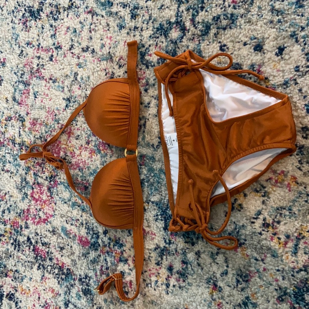 Venus Copper Bikini Size 32C/34BTop Size 6 Bottoms